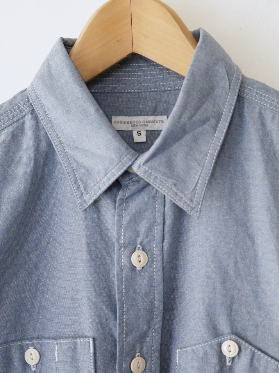 Engineered Garments Work Shirt - Cotton Chambray|セレクトショップエバリー